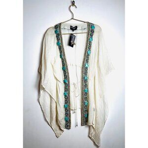 Beloved Star Swim Cover Up Beaded White Small